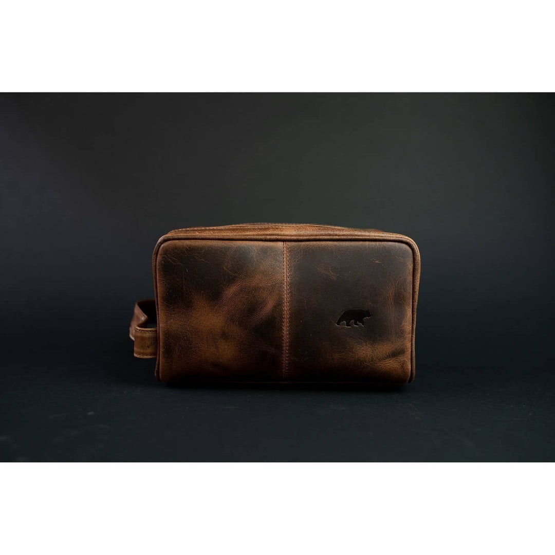 Large Leather Dopp Bag | Walnut