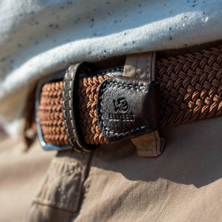 Caramel Elastic Woven Belt