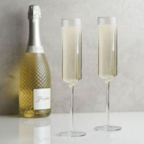 Laurel Champagne Flutes