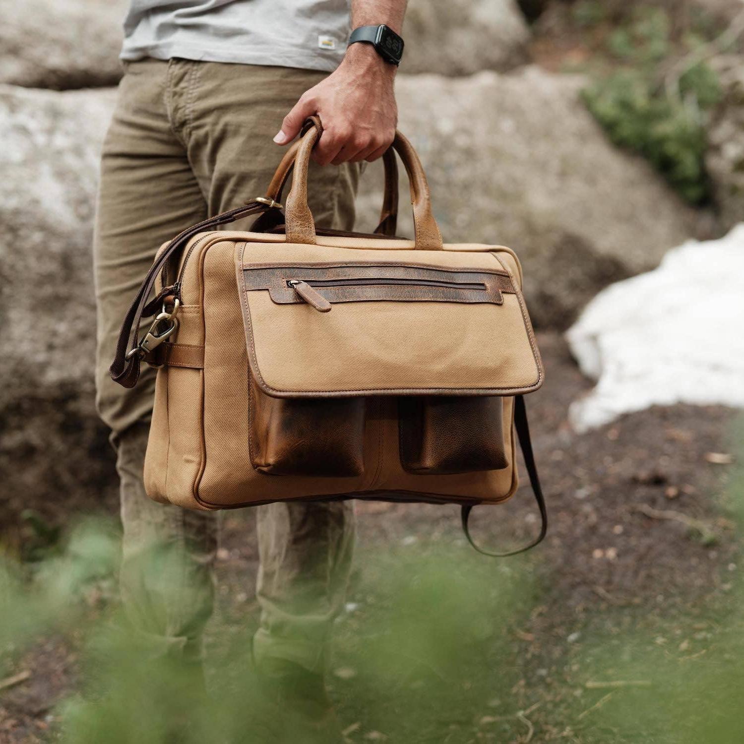 Canvas pilot bag sale