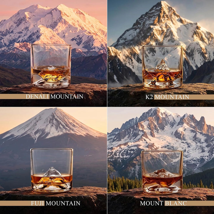 The Peaks Crystal Rocks Glass Set