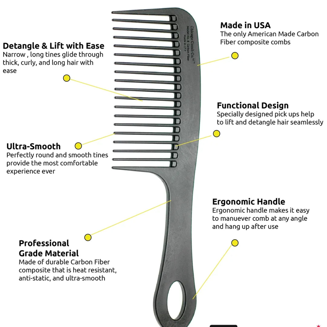 No. 8 Carbon Fiber Comb