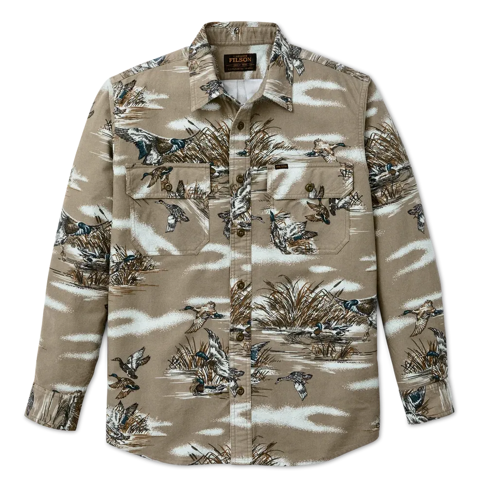 Field Flannel Shirt | Marsh Olive Print