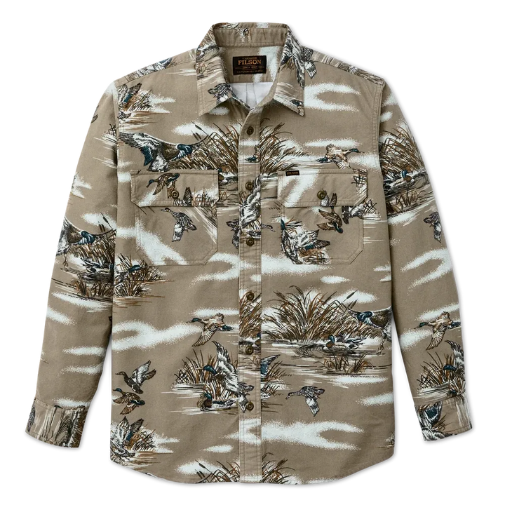 Field Flannel Shirt | Marsh Olive Print