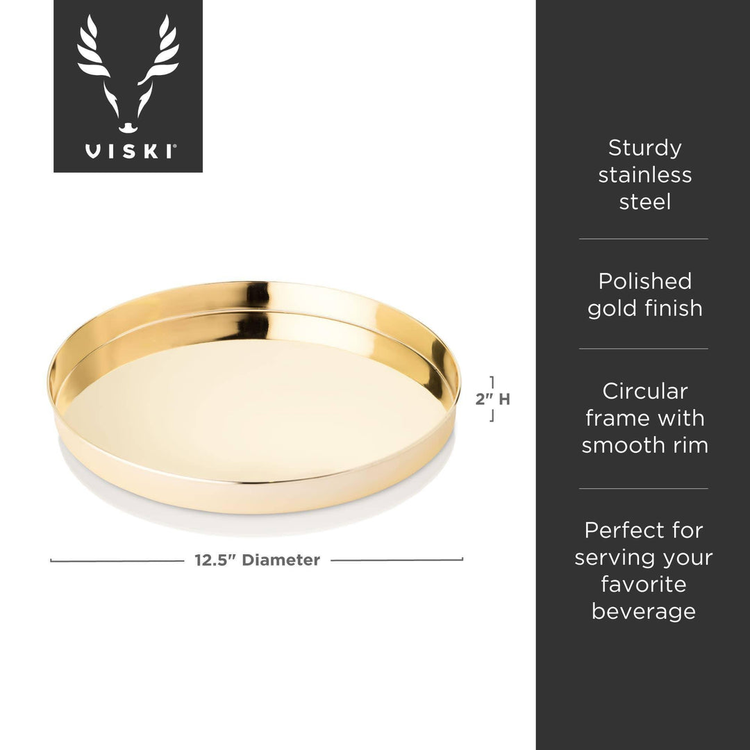 Belmont Gold-Plated Serving Tray