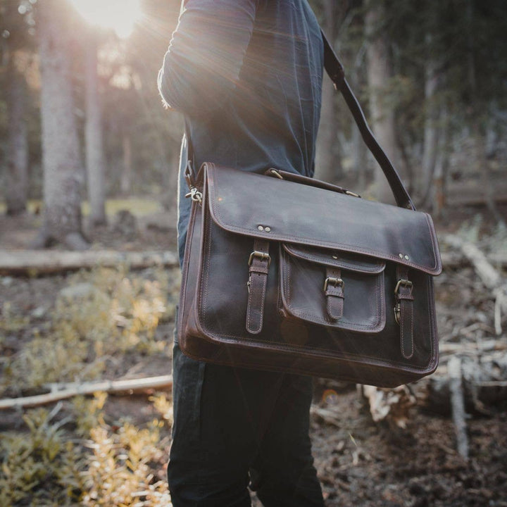 Buffalo Leather Briefcase 18"