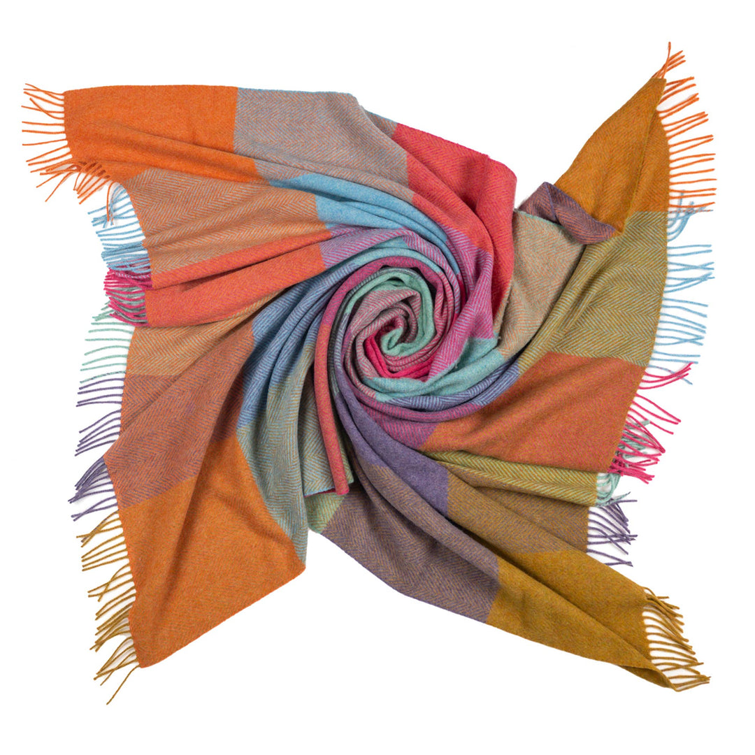 Merino Wool Geo Throw | Kaleidoscope