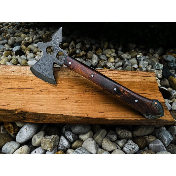 Damascus Steel Camping and Outdoor Companion Utility Axe