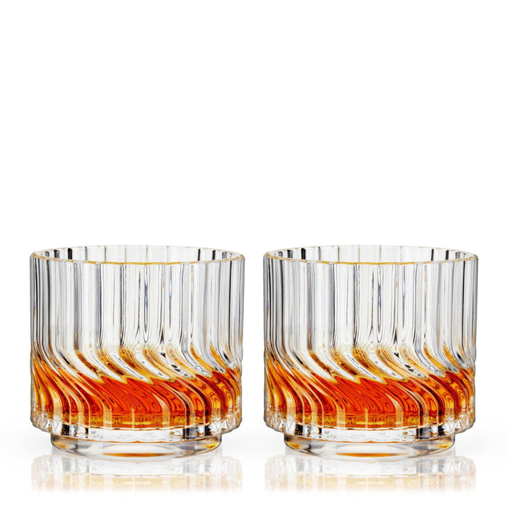 Zephyr Crystal Lowball Tumblers