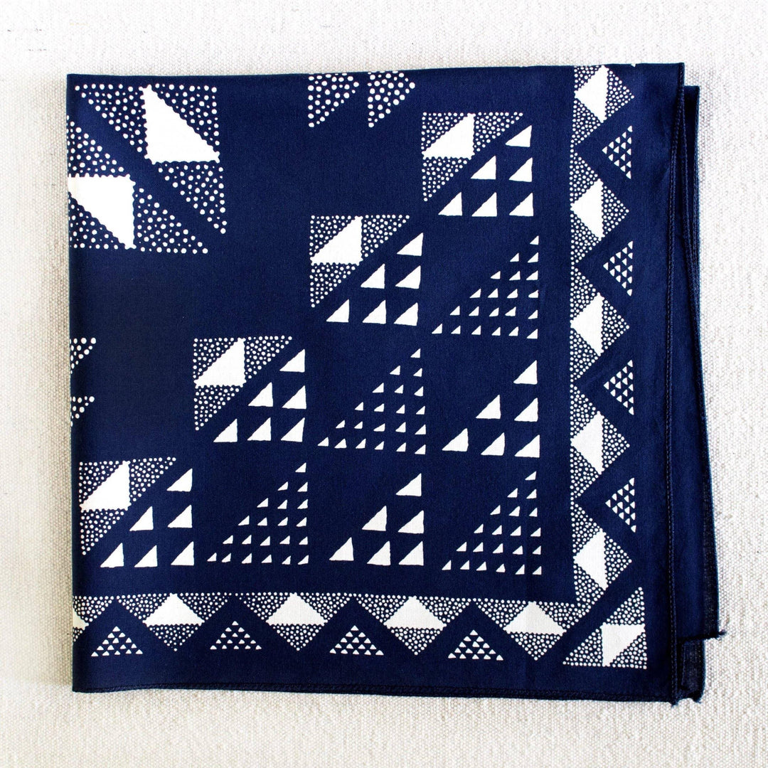 Quilt Bandana l Navy