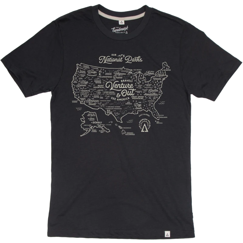 National Parks Map T-shirt