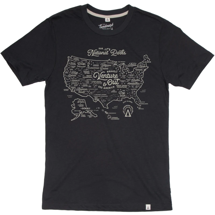 National Parks Map T-shirt