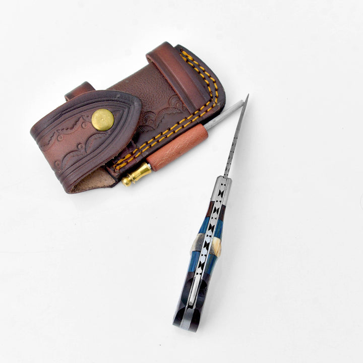 Damascus steel pocket knife Limited Run
