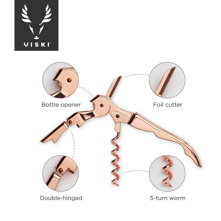 Summit Double-Hinged Corkscrew | Copper