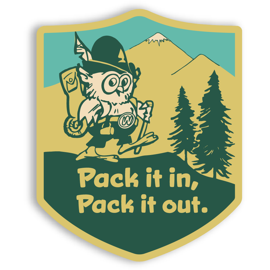 Pack It In, Pack It Out Sticker