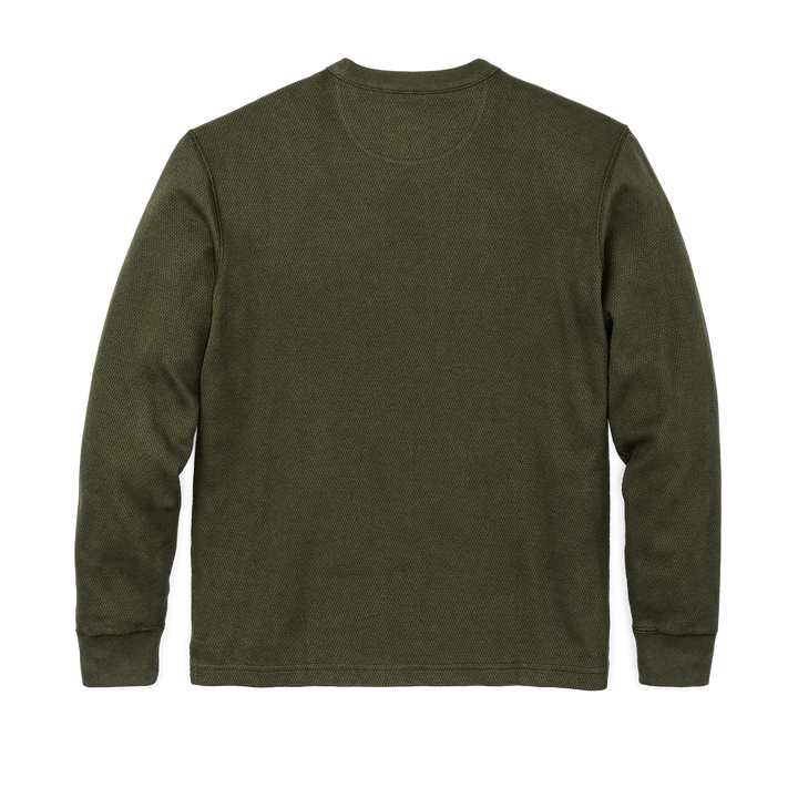 Waffle Knit Thermal Crewneck | Mossy Rock