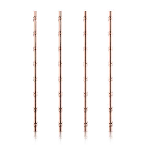 Copper-Plated Bamboo Straws