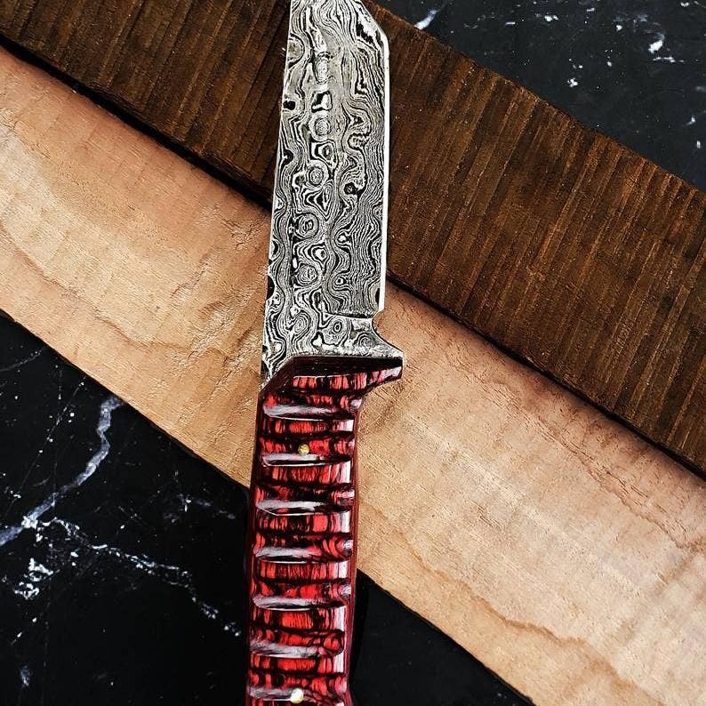 Damascus Diver Tanto Knife