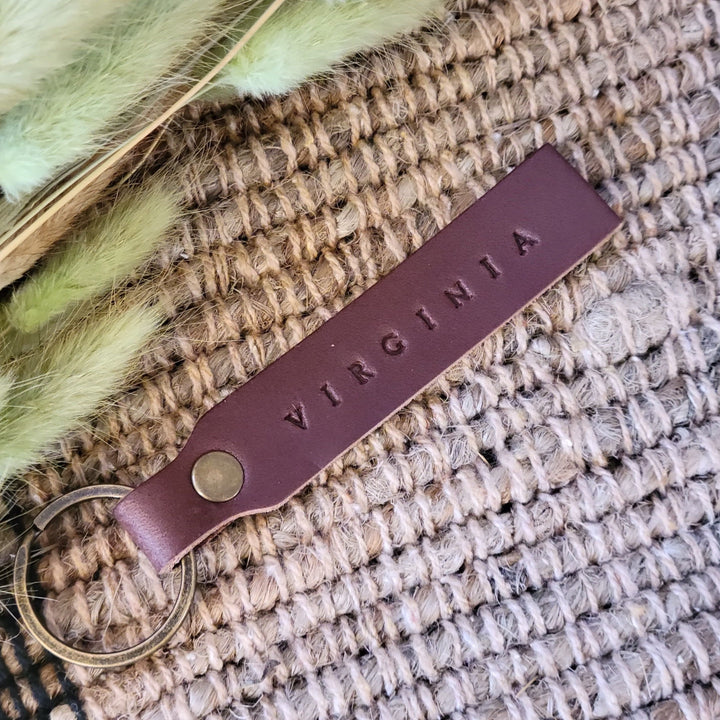 'Virginia' Leather Key Fob