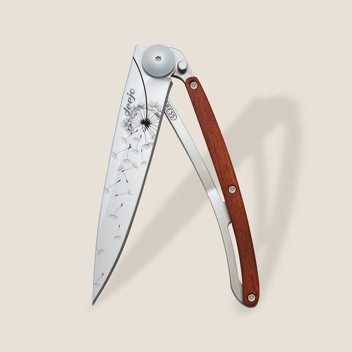 Coral Wood Folding Knife | Make A Wish