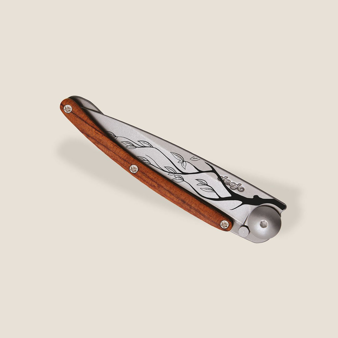 Coral Wood Folding Knife | Tree