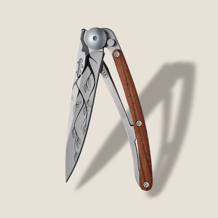 Coral Wood Folding Knife | Tree