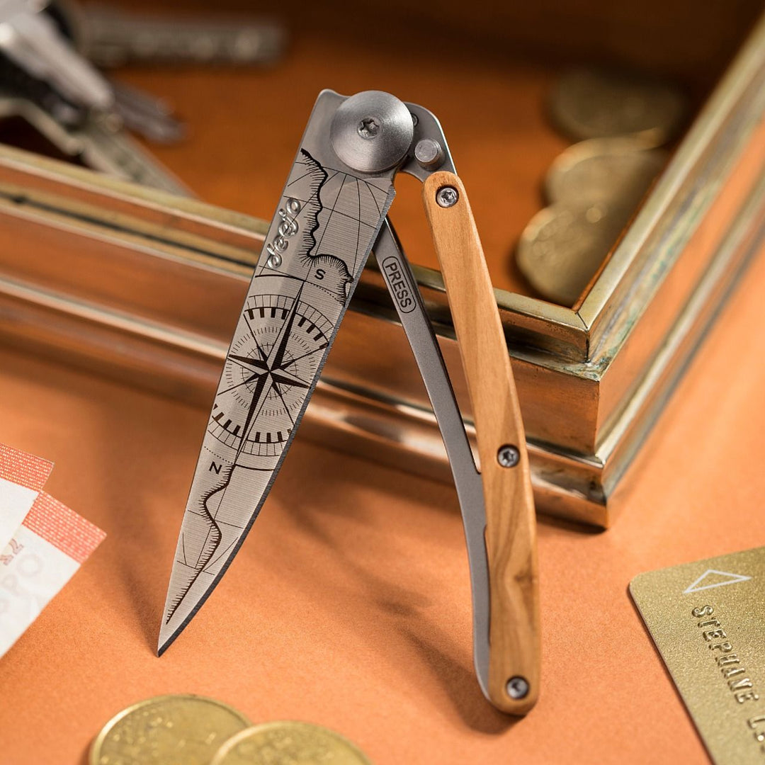 Olive Wood Folding Knife | Terra Incognita