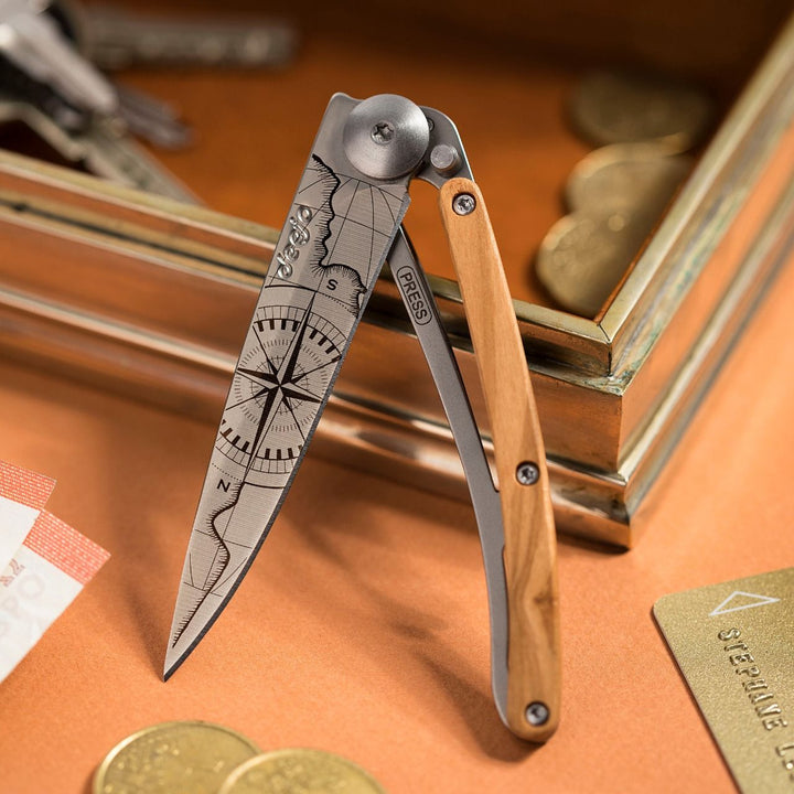 Olive Wood Folding Knife | Terra Incognita