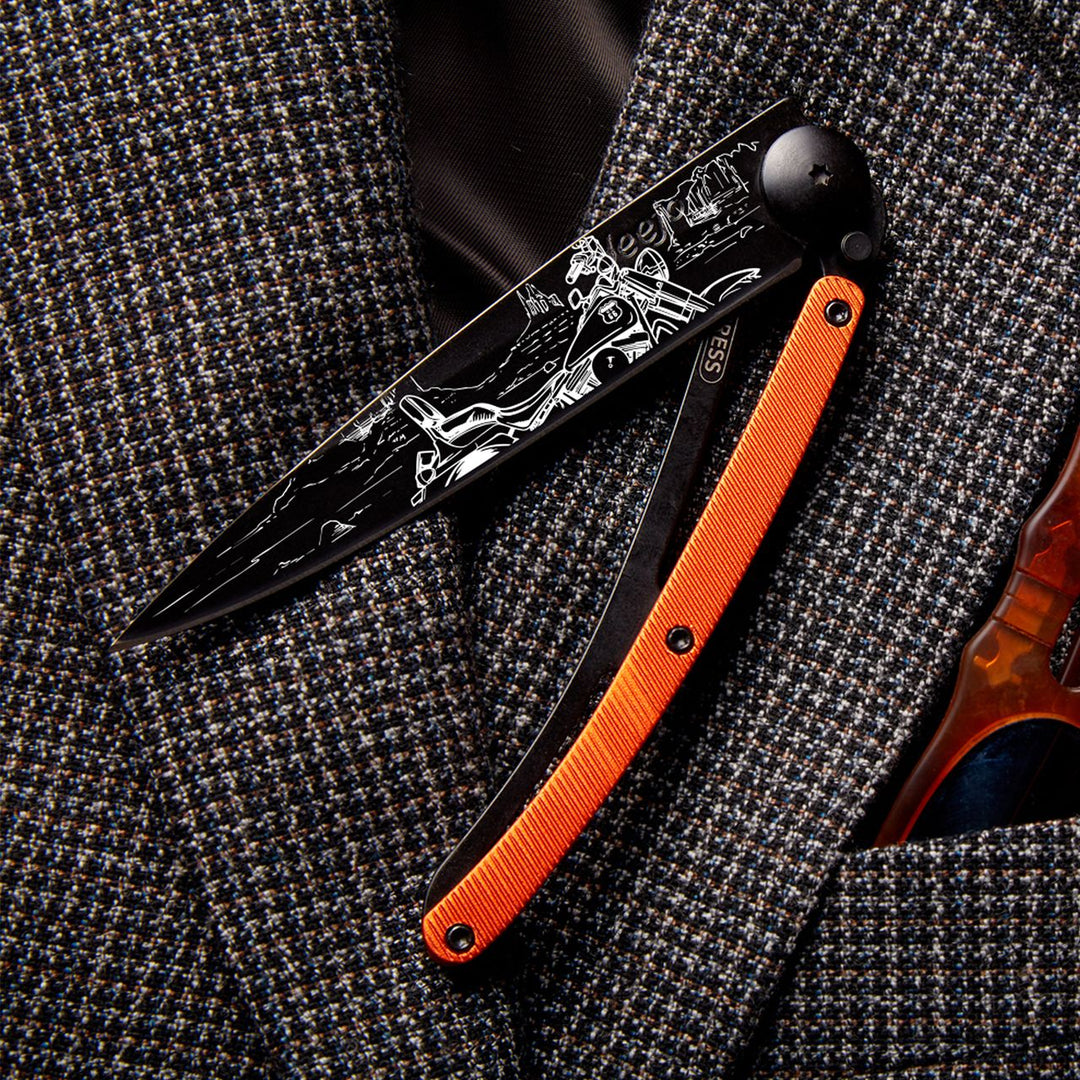 Orange Aluminum Folding Knife | Easy Rider