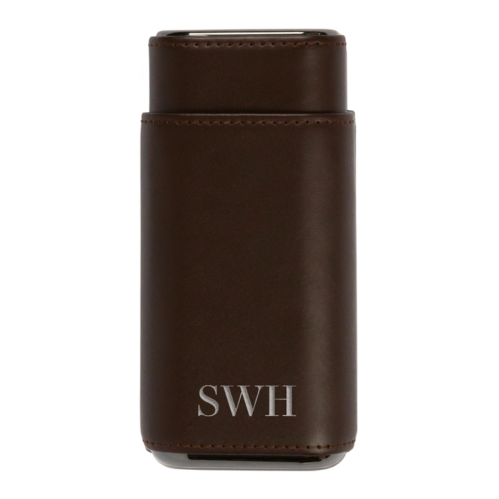 Premium 3 Cigar Travel Case | Cocoa Brown