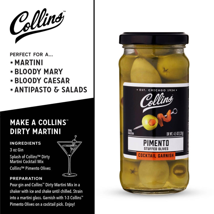 Gourmet Pimento Martini Cocktail Olives