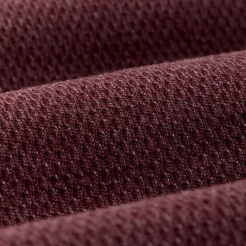 Waffle Knit Thermal Crewneck | Dark Port Heather