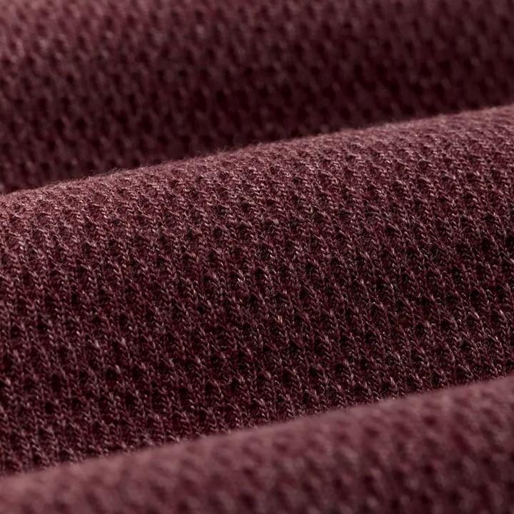 Waffle Knit Thermal Crewneck | Dark Port Heather