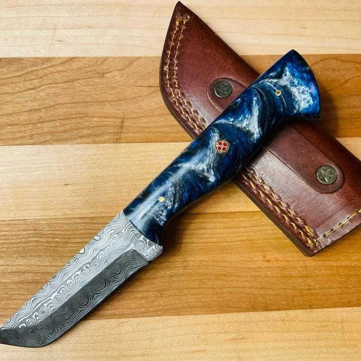 Damascus Utility Tanto blade