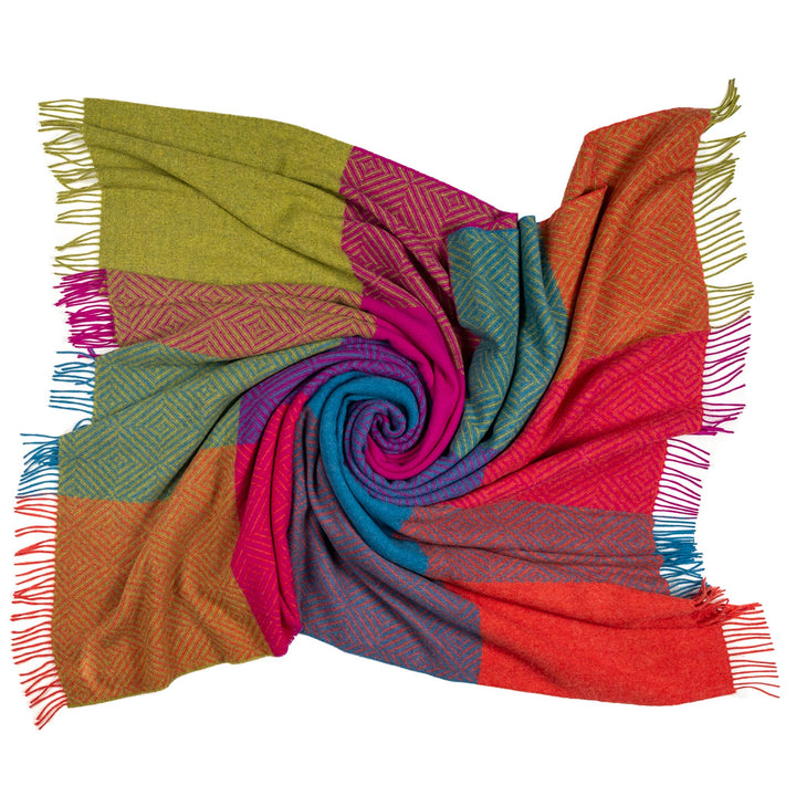 Merino Wool Geo Throw | Brilliant