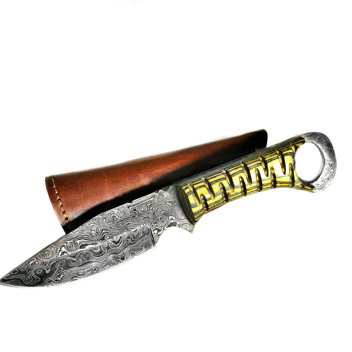 Damascus Steel Fixed Blade EDC