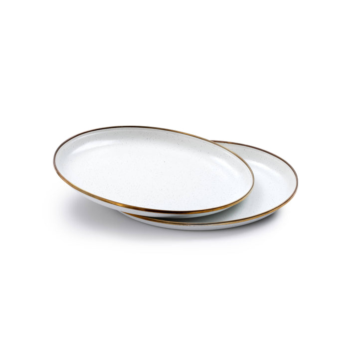 Enamel Deep Plate | Eggshell