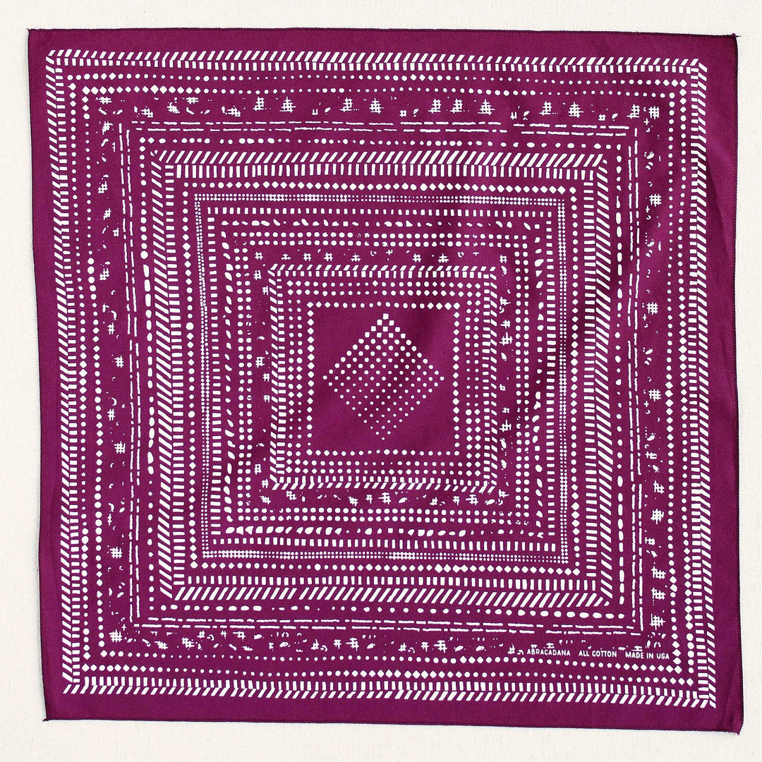 Dot Dash Bandana l Wine