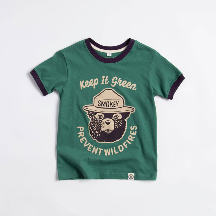 Keep It Green Youth Ringer Tee