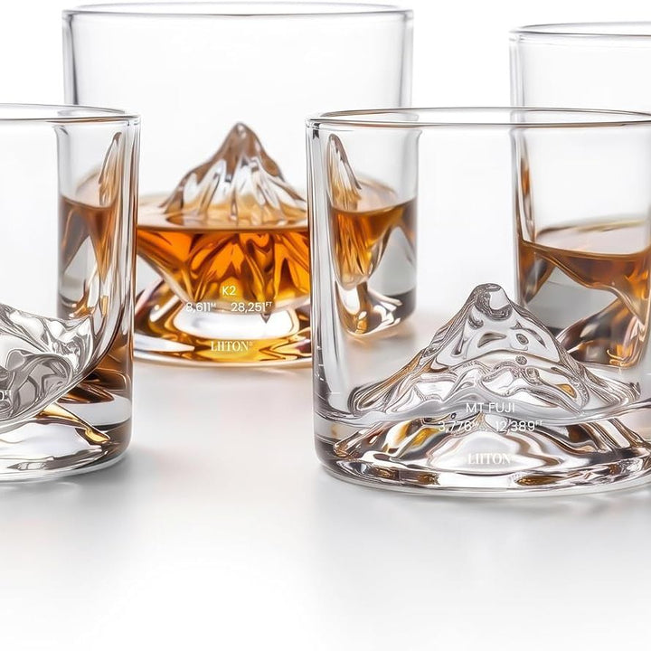 The Peaks Crystal Rocks Glass Set