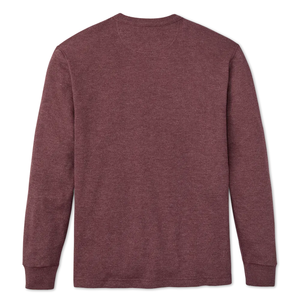 Waffle Knit Thermal Crewneck | Dark Port Heather