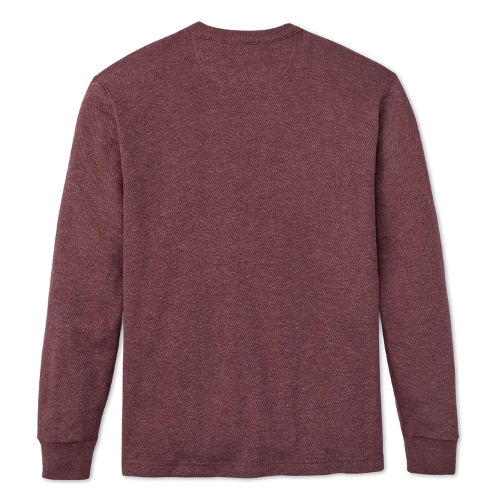 Waffle Knit Thermal Crewneck | Dark Port Heather
