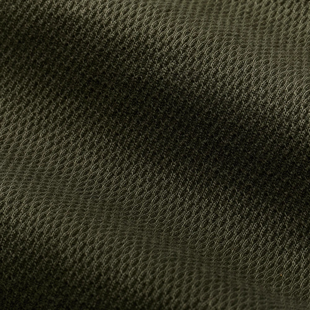 Waffle Knit Thermal Crewneck | Mossy Rock