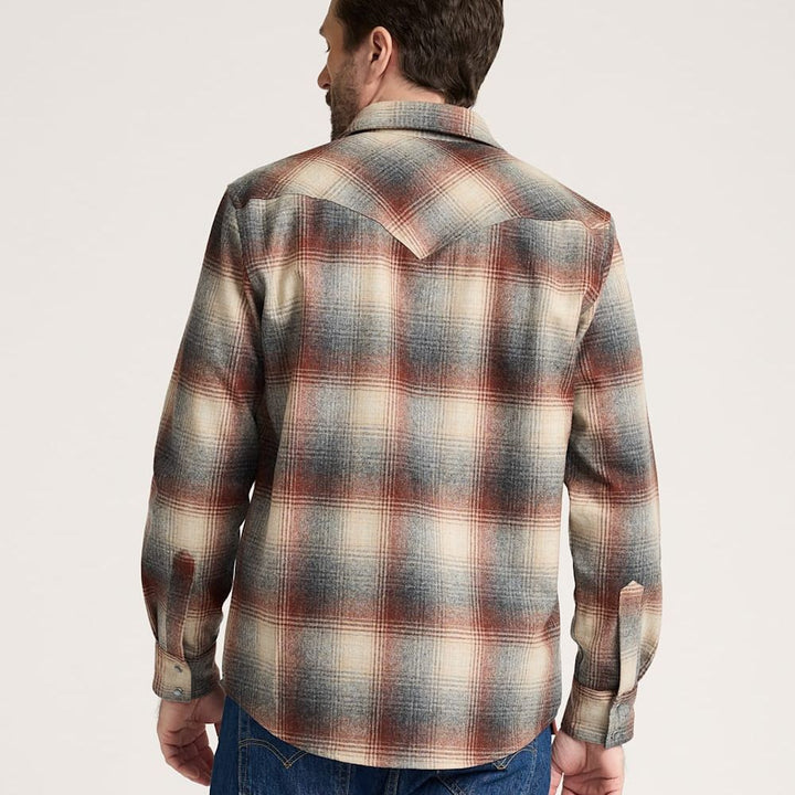 Western Canyon Shirt | Grey Mix Multi Ombre