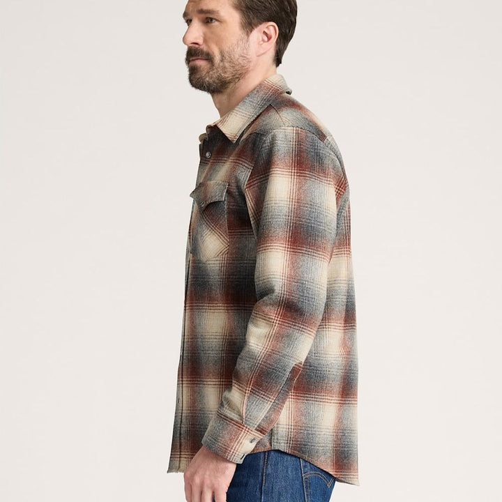 Western Canyon Shirt | Grey Mix Multi Ombre