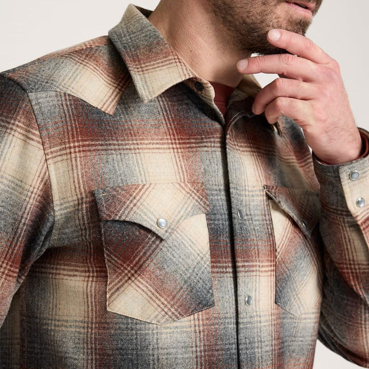 Western Canyon Shirt | Grey Mix Multi Ombre