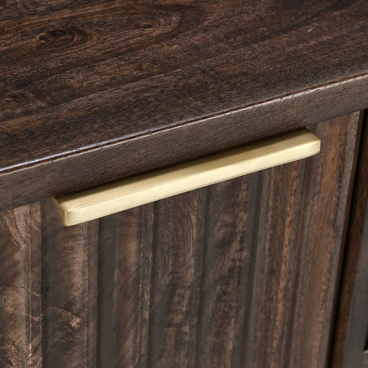 Redford 3 Drawer 2 Door Cabinet | Bark Brown