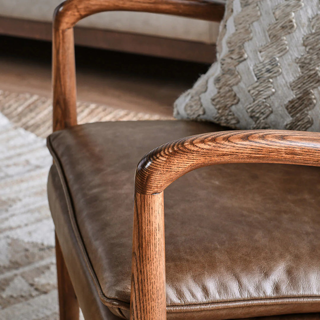 Kiannah Accent Chair | Barrel Brown