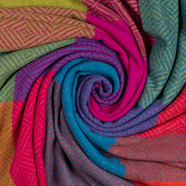 Merino Wool Geo Throw | Brilliant