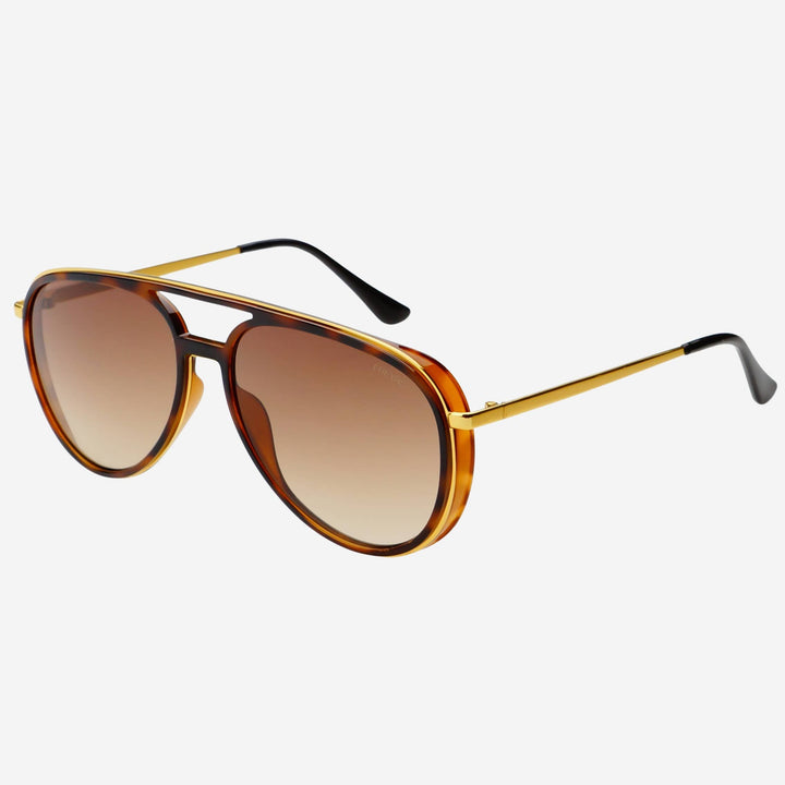 Fulton Unisex Aviator Sunglasses Tortoise